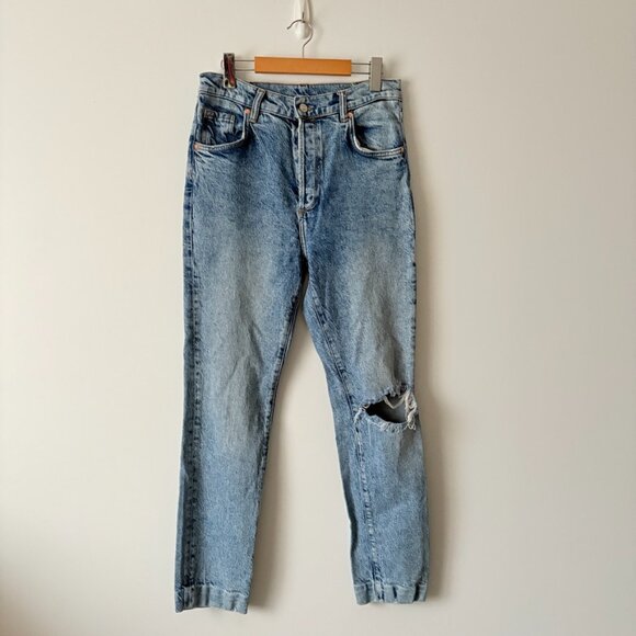 ALLSAINTS Zoe High Rise Stretch Slim Jeans Denim Size 29 - Picture 5 of 9